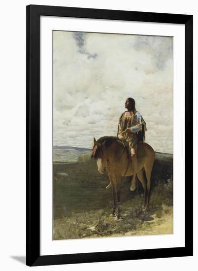 The Sioux Brave, 1882-George de Forest Brush-Framed Giclee Print