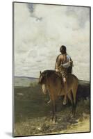 The Sioux Brave, 1882-George de Forest Brush-Mounted Giclee Print