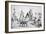 The Sioux Reservation at Pine Ridge, South Dakota, c.1890-null-Framed Giclee Print