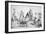 The Sioux Reservation at Pine Ridge, South Dakota, c.1890-null-Framed Giclee Print