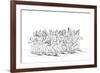 The Sioux Tribe Performing a Bear Dance, 1841-Myers and Co-Framed Giclee Print