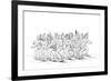 The Sioux Tribe Performing a Bear Dance, 1841-Myers and Co-Framed Giclee Print
