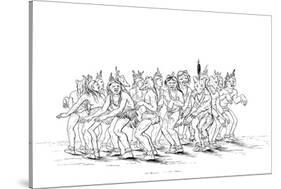 The Sioux Tribe Performing a Bear Dance, 1841-Myers and Co-Stretched Canvas