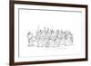 The Sioux Tribe Performing a Beggar Dance, 1841-Myers and Co-Framed Giclee Print