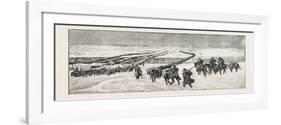 The Sioux War: the Powder River Expedition Crossing the Platte River-null-Framed Giclee Print