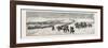 The Sioux War: the Powder River Expedition Crossing the Platte River-null-Framed Giclee Print