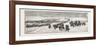 The Sioux War: the Powder River Expedition Crossing the Platte River-null-Framed Giclee Print