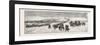 The Sioux War: the Powder River Expedition Crossing the Platte River-null-Framed Giclee Print