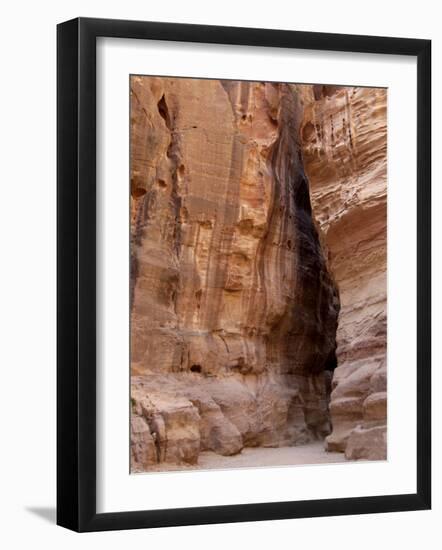 The Siq, Petra, Jordan, Middle East-Sergio Pitamitz-Framed Photographic Print