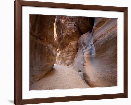 The Siq, Petra, Unesco World Heritage Site, Jordan, Middle East-Sergio Pitamitz-Framed Photographic Print