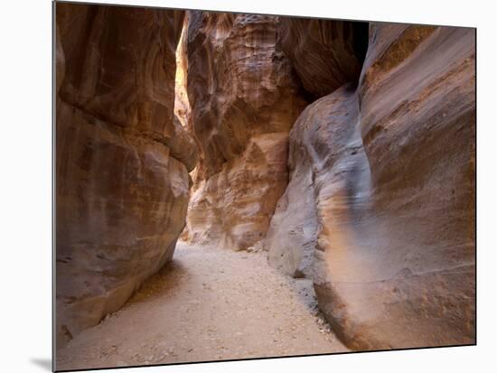 The Siq, Petra, Unesco World Heritage Site, Jordan, Middle East-Sergio Pitamitz-Mounted Photographic Print