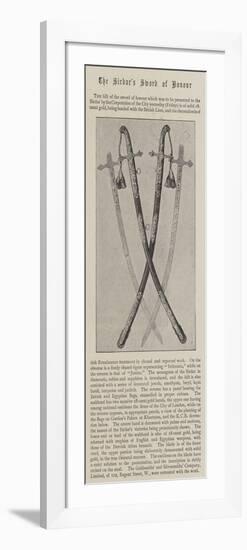 The Sirdar's Sword of Honour-null-Framed Giclee Print