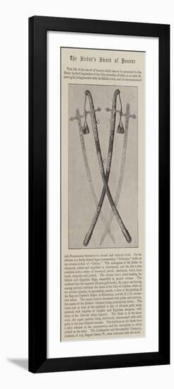 The Sirdar's Sword of Honour-null-Framed Giclee Print