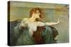 The Siren Sings Her Song Luring Sailors to Destruction-Leopold Schmutzler-Stretched Canvas