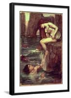 The Siren-John William Waterhouse-Framed Giclee Print