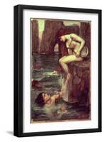 The Siren-John William Waterhouse-Framed Giclee Print