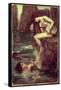 The Siren-John William Waterhouse-Framed Stretched Canvas