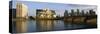 The Sis Building from across the River Thames, London-Peter Thompson-Stretched Canvas