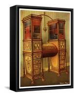 The Sister Inlaid Double Secretaire and Bookcase Cabinet, Sheraton, 1911-1912-Edwin Foley-Framed Stretched Canvas