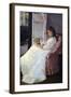 The Sister of the Artist at a Window-Berthe Morisot-Framed Art Print