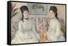 The Sisters, 1869 (Oil on Canvas)-Berthe Morisot-Framed Stretched Canvas