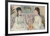 The Sisters, 1869 (Oil on Canvas)-Berthe Morisot-Framed Giclee Print