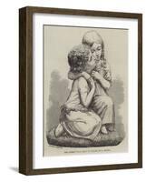 The Sisters, a Group in Marble, by a Munro-null-Framed Giclee Print