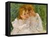 The Sisters, C.1885-Mary Cassatt-Framed Stretched Canvas