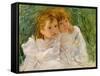 The Sisters, C.1885-Mary Cassatt-Framed Stretched Canvas