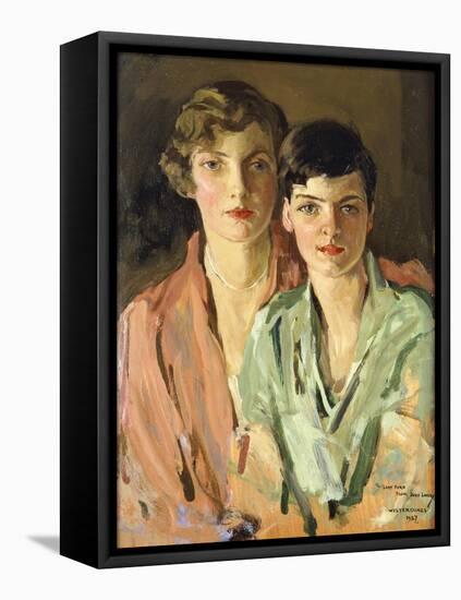 The Sisters, Joan and Marjory, 1927-Sir John Lavery-Framed Stretched Canvas
