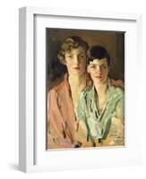 The Sisters, Joan and Marjory, 1927-Sir John Lavery-Framed Giclee Print