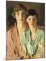 The Sisters, Joan and Marjory, 1927-Sir John Lavery-Mounted Giclee Print