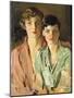 The Sisters, Joan and Marjory, 1927-Sir John Lavery-Mounted Giclee Print