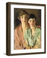 The Sisters, Joan and Marjory-Sir John Lavery-Framed Giclee Print