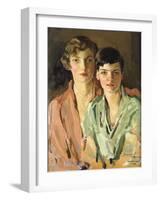 The Sisters, Joan and Marjory-Sir John Lavery-Framed Giclee Print