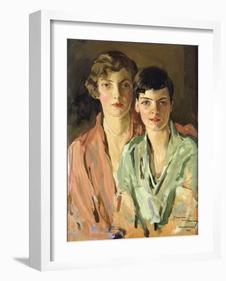 The Sisters, Joan and Marjory-Sir John Lavery-Framed Giclee Print