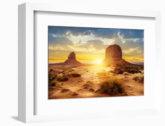 The Sisters Monument Valley-null-Framed Art Print