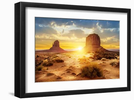 The Sisters Monument Valley-null-Framed Art Print