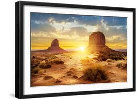 The Sisters Monument Valley-null-Framed Art Print