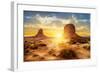 The Sisters Monument Valley-null-Framed Art Print