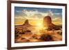 The Sisters Monument Valley-null-Framed Art Print