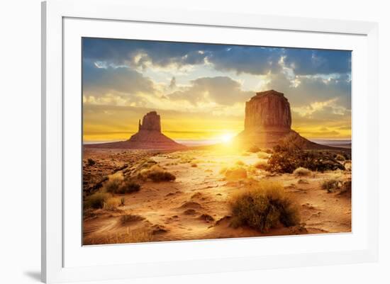 The Sisters Monument Valley-null-Framed Art Print