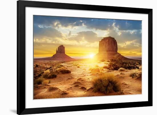 The Sisters Monument Valley-null-Framed Art Print