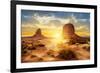 The Sisters Monument Valley-null-Framed Art Print