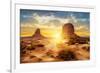 The Sisters Monument Valley-null-Framed Art Print