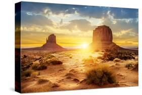 The Sisters Monument Valley-null-Stretched Canvas