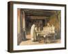 The Sisters of the Hospice de Beaune Saying Grace, end nineteenth century-Joseph Bail-Framed Giclee Print