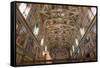 The Sistine Chapel by Michelangelo in the Vatican Museums, Rome, Lazio, Italy, Europe-Carlo-Framed Stretched Canvas