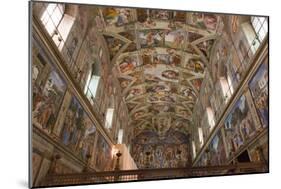 The Sistine Chapel by Michelangelo in the Vatican Museums, Rome, Lazio, Italy, Europe-Carlo-Mounted Photographic Print