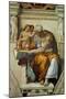 The Sistine Chapel; Ceiling Frescos after Restoration, the Creation of Adam-Michelangelo Buonarroti-Mounted Giclee Print